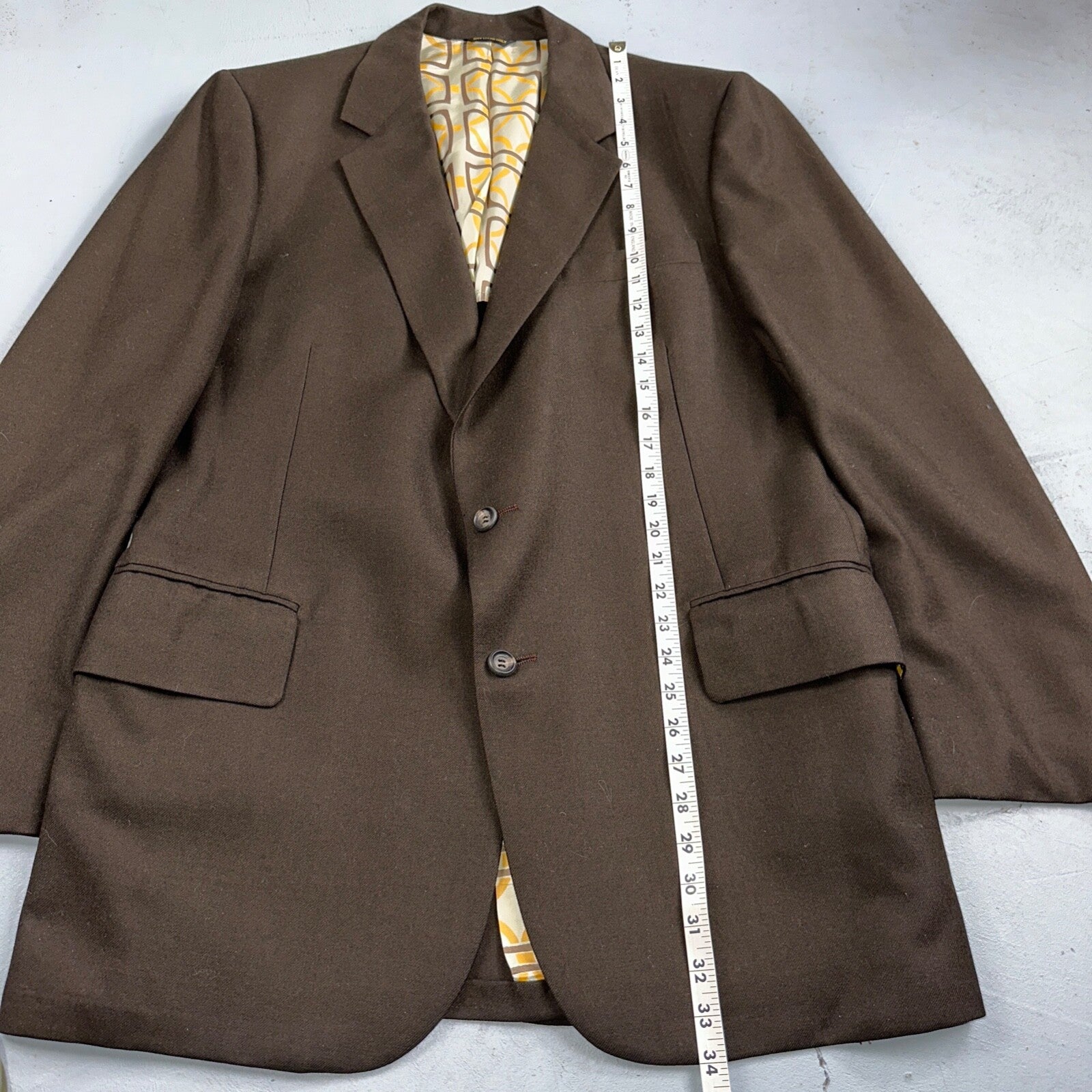 VTG Mens 2 PC Suit 42 Jacket Coat Pants Brown Rockabilly 60s 1960s Classy