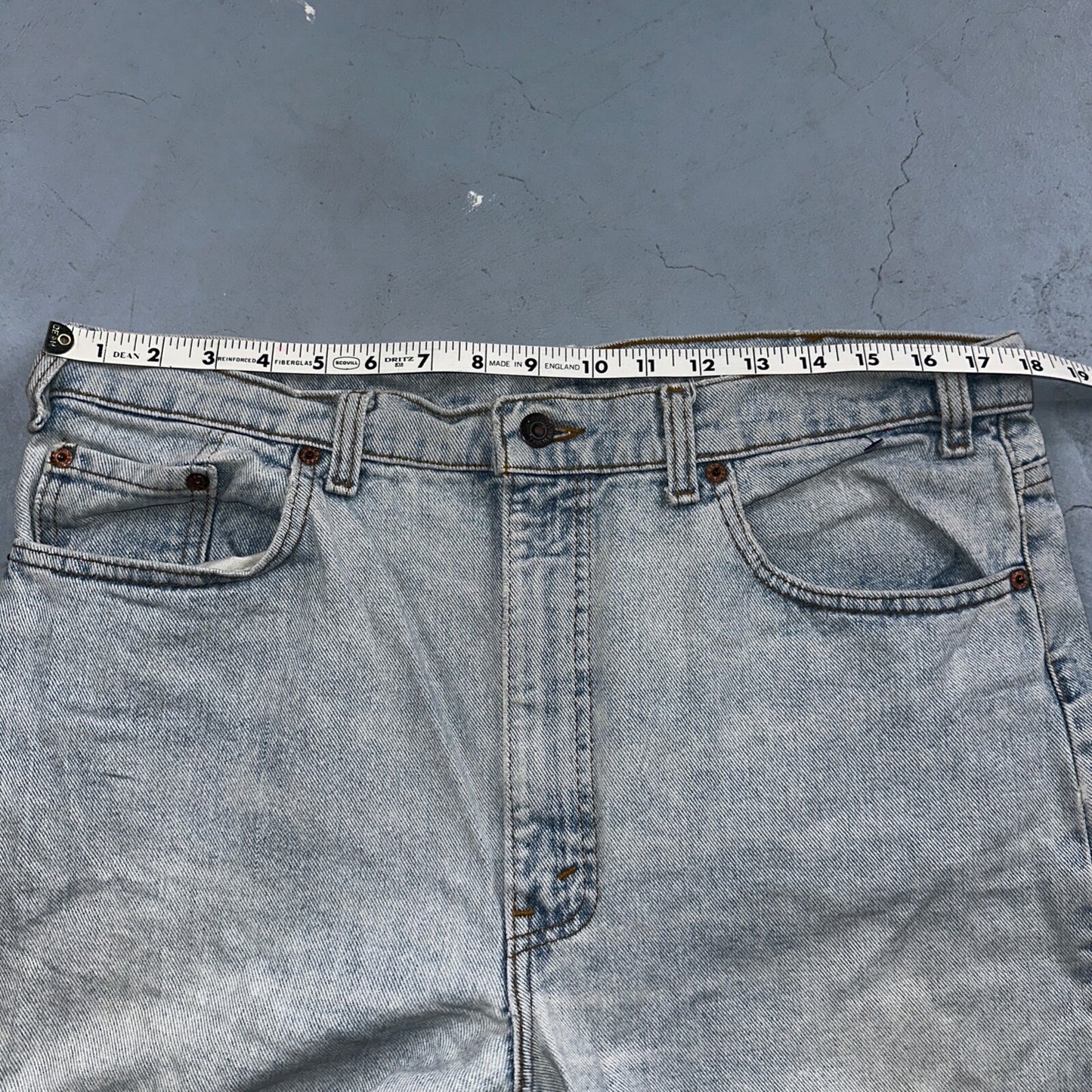 Levis 505 Vintage 90s USA XX Jeans Blue 501 Light Wash 38x30 Act 36x28