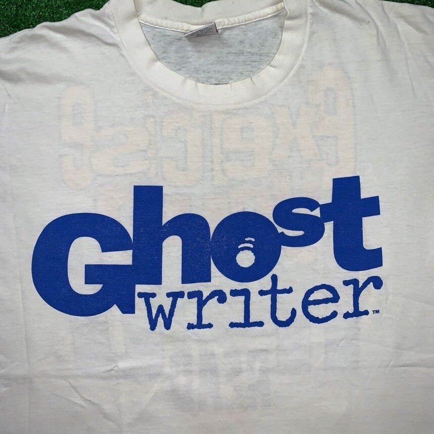Ghost Writer Promo Vintage Nike T Shirt USA Rare Movie Rap TV Show 90s OG Memory