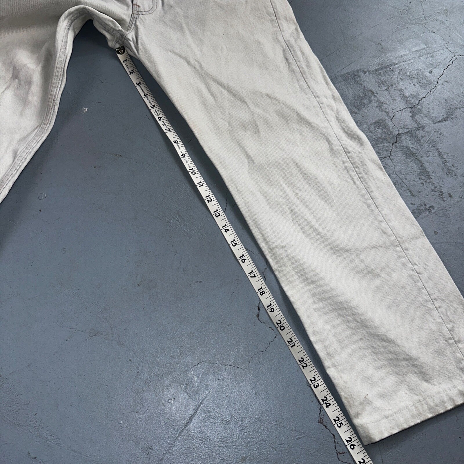 Levis 501 Vintage 90s USA XX Straight Leg Jeans White Light Wash 32x30 Act 30x26