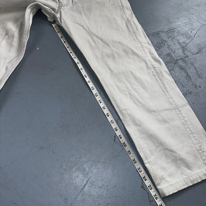 Levis 501 Vintage 90s USA XX Straight Leg Jeans White Light Wash 32x30 Act 30x26
