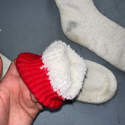 Vtg 40s Lot Wool Blend Hiking Hunting Camping Socks Primitive Christmas Stocking