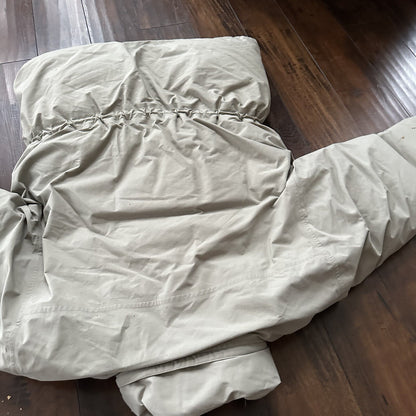 Vtg Eddie Bauer Mens L Goose Down Puffer Jacket Parka Coat Gore Tex Zip 80s 90s