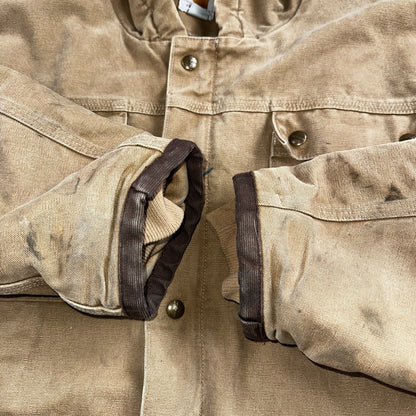 Carhartt VTG Bartlett Jacket 2XL Regular Brown Hooded Sherpa Lined 102285 Y2K