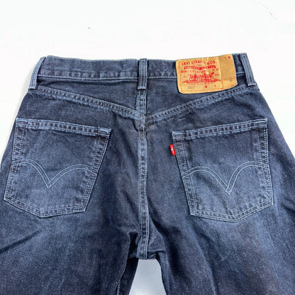 Levis 501 Vintage 90s Mexico Straight Leg Jeans 30x32 Y2K Dark Wash Act 29x31