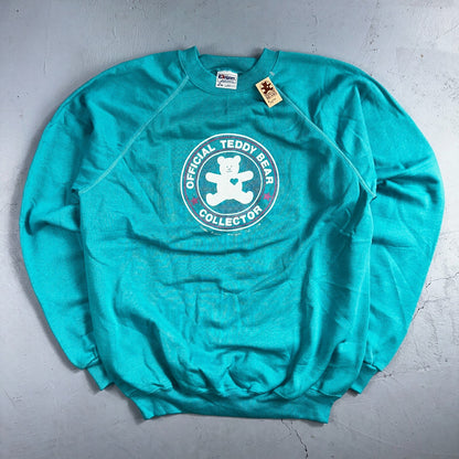 Hanes VTG Parlor Bears Crew Neck Sweatshirt Teddy Bear Collector TY 1980s XL