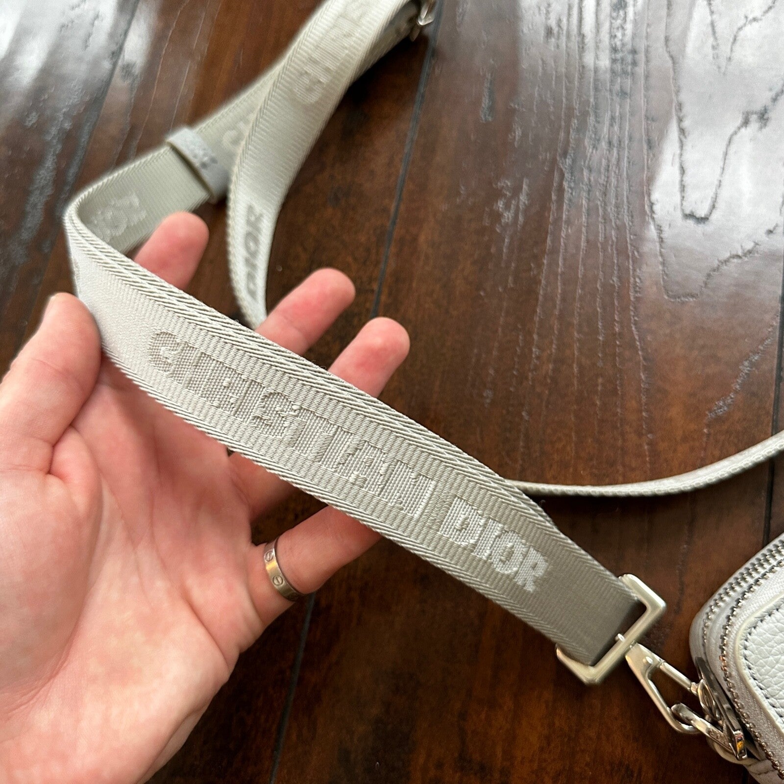 Nike Air Dior Jordan Wings Logo Grey Logo Small Rare Shoulder Bag 100% Authentic