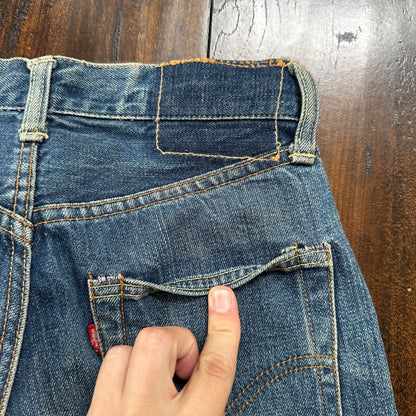 Vintage LEVIS 501XX Jeans Big E 1960s Denim Redline Selvedge 25x29 USA 60s 505