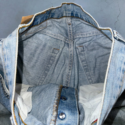 Levis 501 Vintage Y2K Hungary Straight Leg Jeans 33x34 90s Light Wash Act 31x32