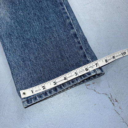 Vintage YSL Yves Saint Laurent Blue Denim Jeans Size 26x31 90s Womens Straight