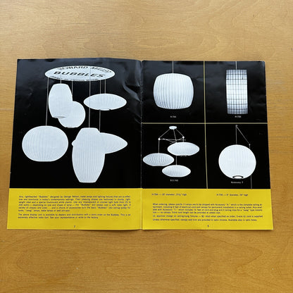 George Nelson Howard Miller Lighting Advertisement Print 1950s 50s Bubble Ad