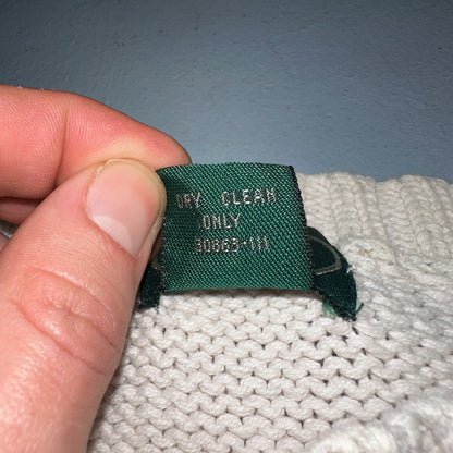 Izod VTG Sweater Mens L Striped Nautical Fisherman Yacht Club 80s 90s Geometric