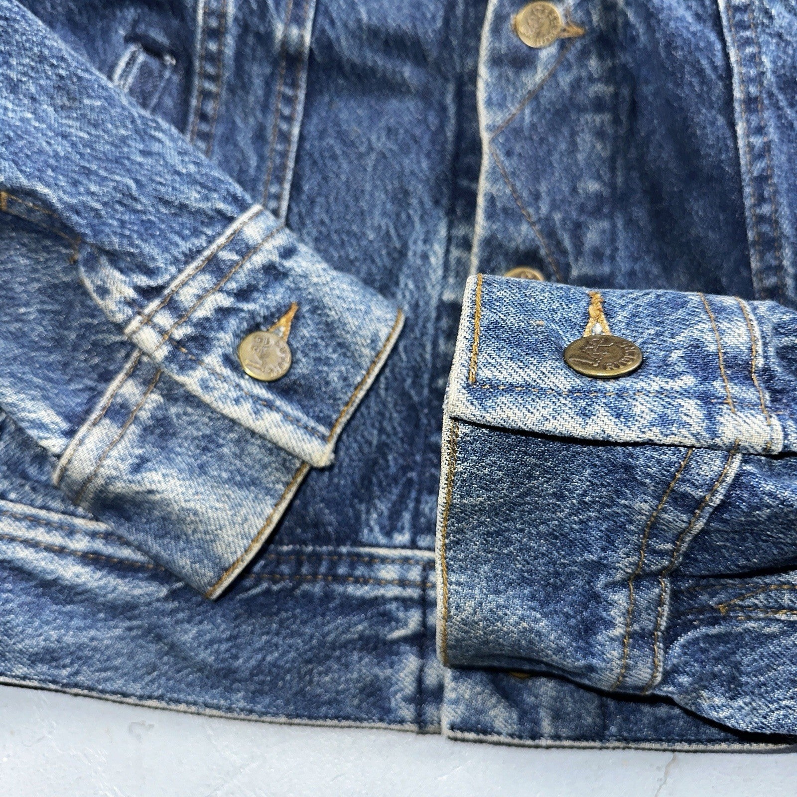 Vintage Lee Denim Jacket 40 M Western Bike Ride Cowboy Ranch Farm 153438 Jean