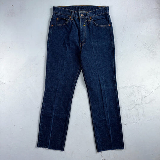 Levis 505 Vintage 80s USA Orange Tab Jeans 30x34 Blue Dark Wash 501 Act 29x28