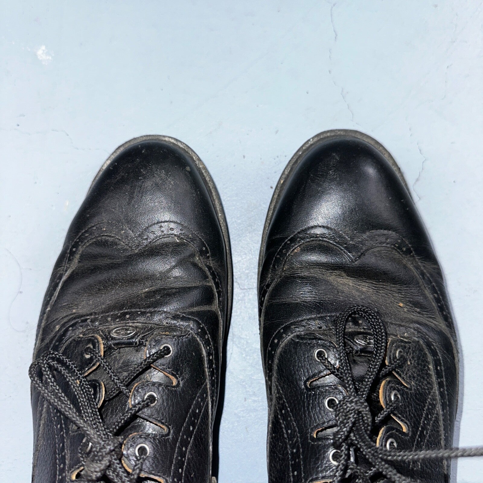 VTG Nike Kempshall Last Golf Shoes Mens 10 Black 90s 1998 Tiger Era Needs Clean