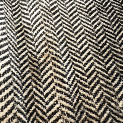 SRT Herringbone Mens Shirt Size L Gray Long Sleeve Henley VTG Golf Polo 90s