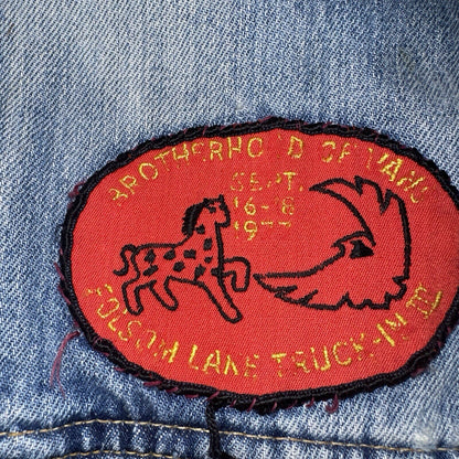 Levis VTG Denim Size 42 Type 3 III Trucker Jean Jacket Thrashed 1970s 70s Patch