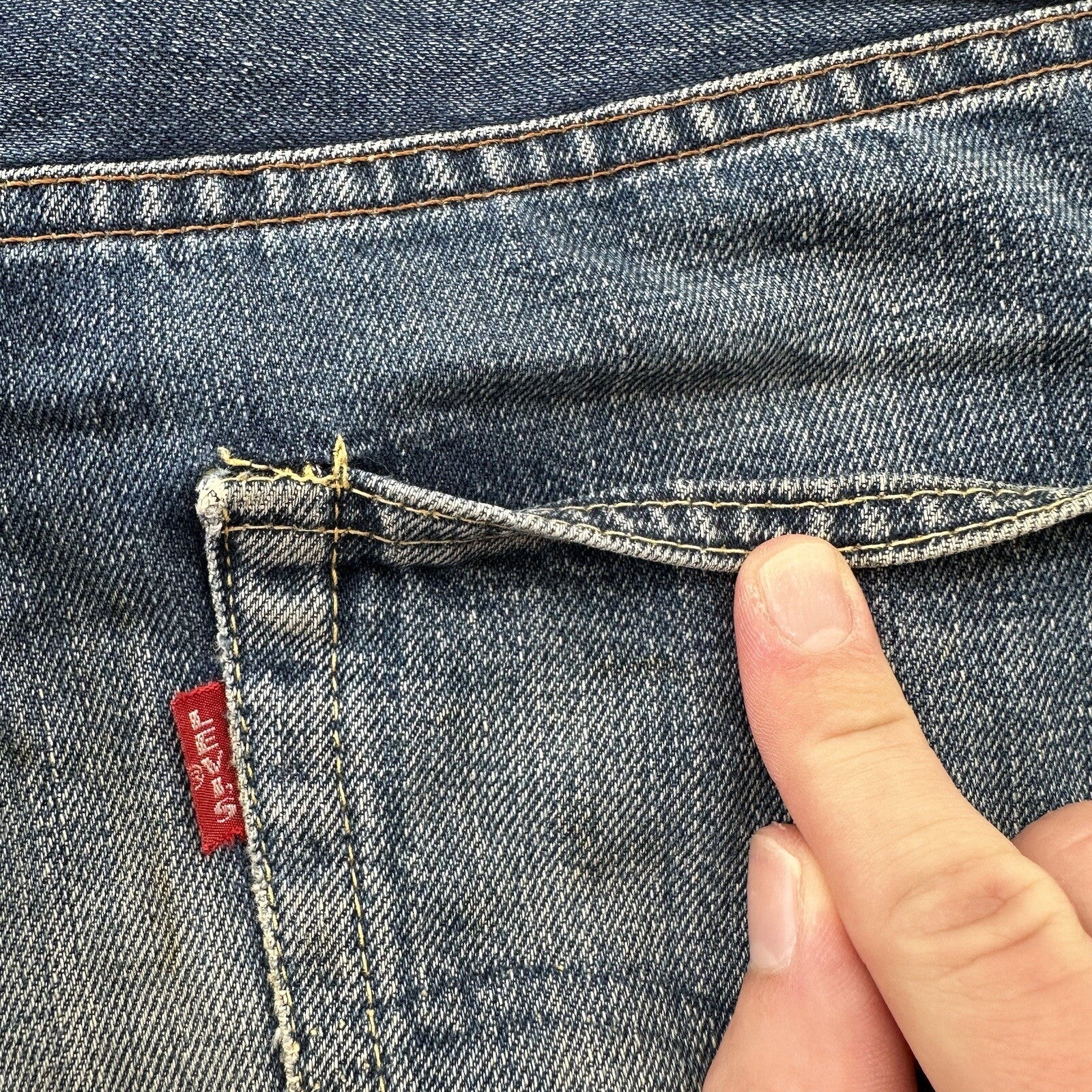 Levis 501 XX Big E True Vintage 60s Redline Denim 66 Skinny Jeans 1960s 29x26