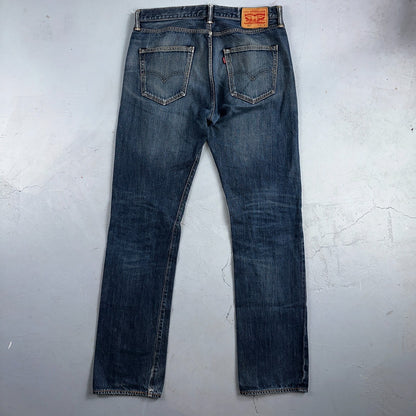 Levis 501 Y2K XX Straight Leg Jeans Blue VTG Med Wash 34x36 Act 34x34