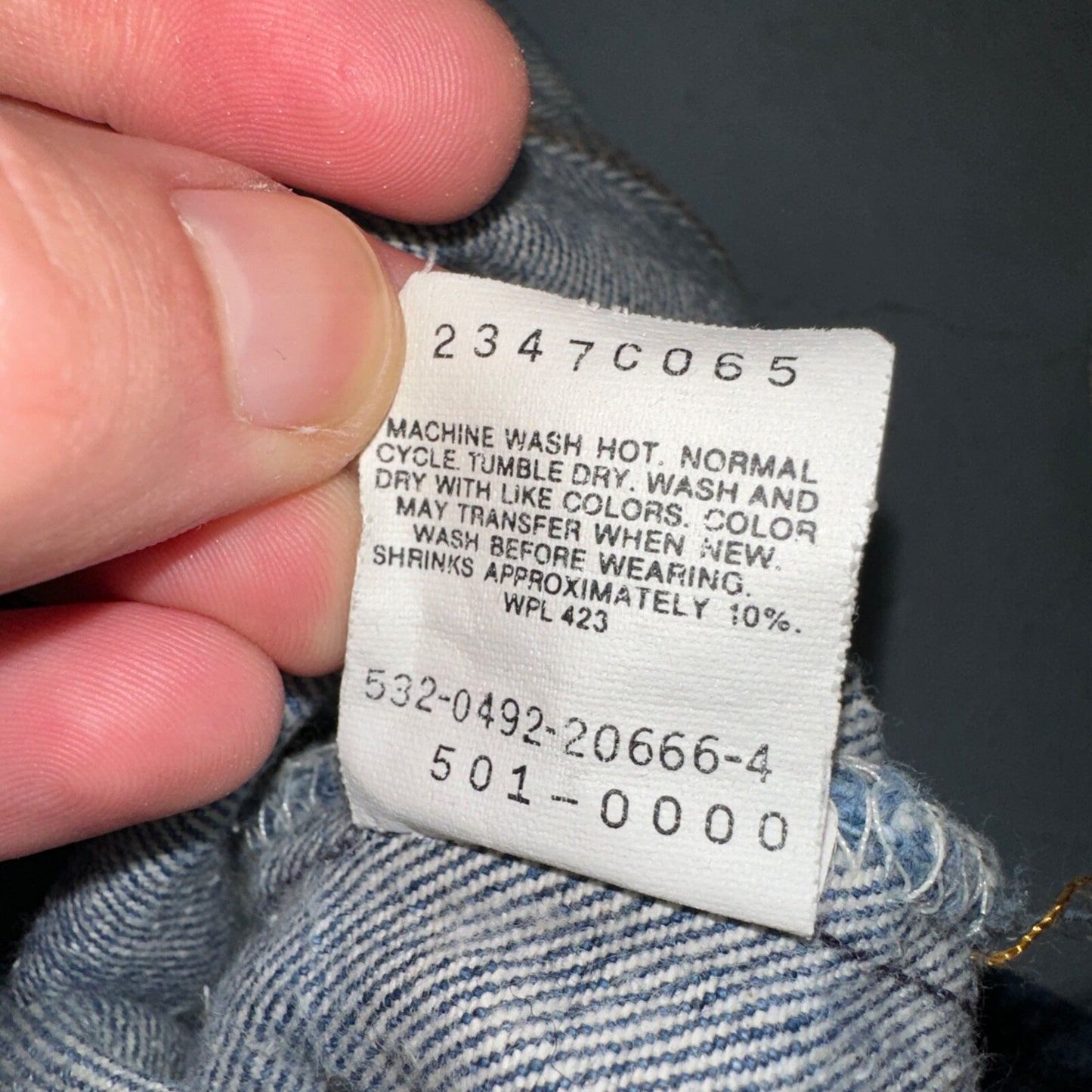 Levis 501 Vintage 90s USA XX Straight Leg Jeans Blue Med Wash 40x30 Act 36x27