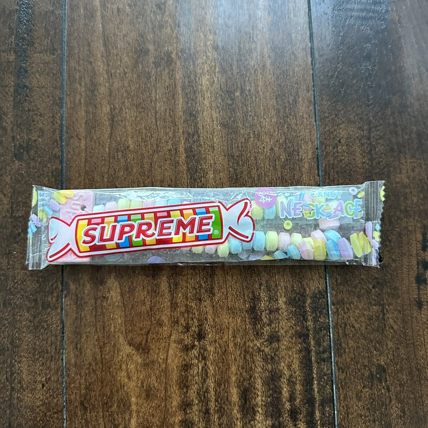 Supreme Smarties Candy Necklace Do Not Eat Collectible & Display Only SS22 Gift