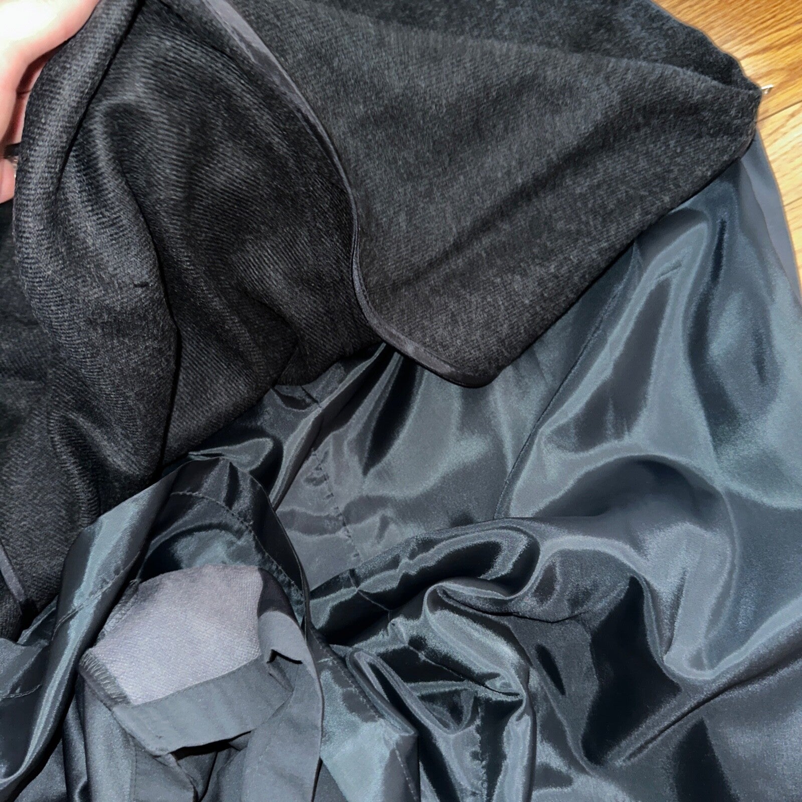 Bill Blass Menswear Trench Coat 46R Removable Liner Long Belted Overcoat VTG