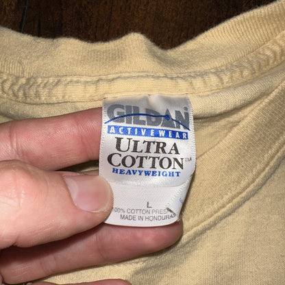 Salem Art Festival Oregon Vintage T Shirt 2006 Y2K Gildan Yellow Trees Abstract