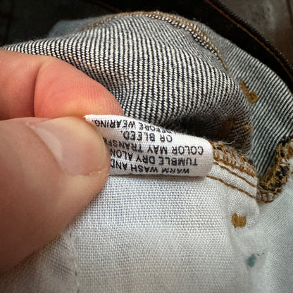 VTG 1970s Levis Red Tab 517 Talon Zipper Black 26x31 Boot Cut 70s 501 Rare