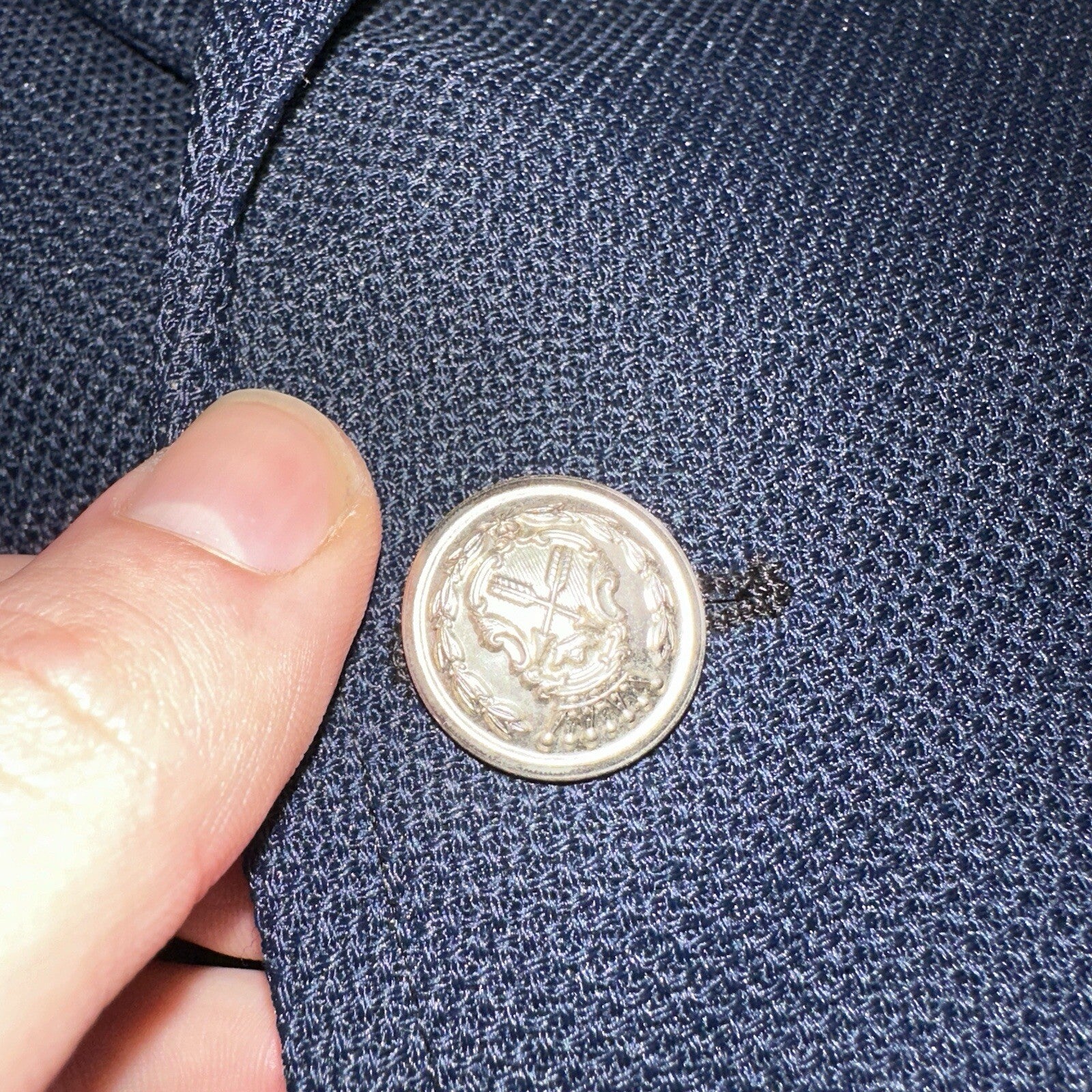 Kingsridge Blazer Mens 40 Blue Vintage Sport Coat Suit Jacket Union USA 1970s