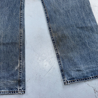 Levis 501 Vintage 90s Mexico Straight Leg Jeans Blue Light Wash 38x30 Act 37x31