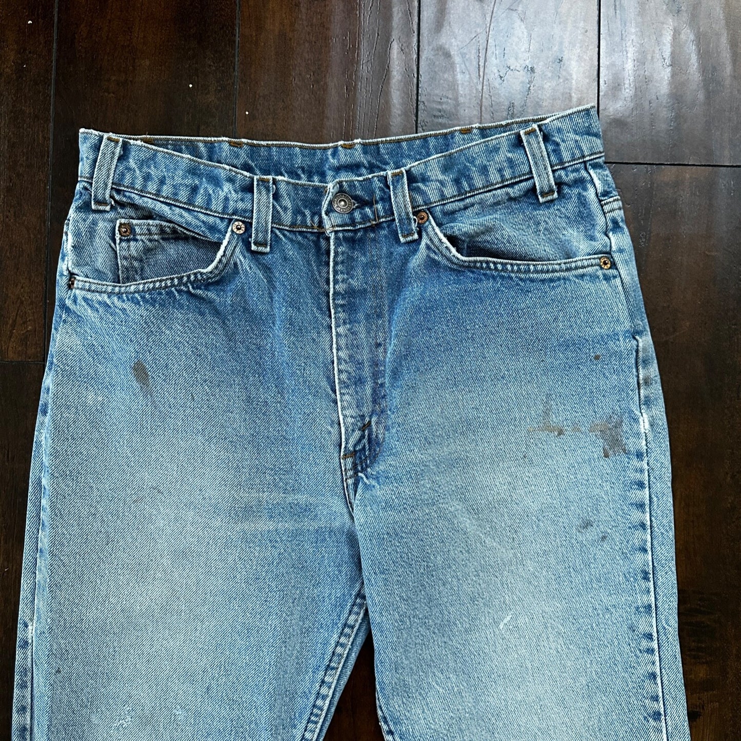 Levis 517 Vintage 80s USA Orange Tab Bootcut Flare Blue Jeans 34x31 Act 31x28