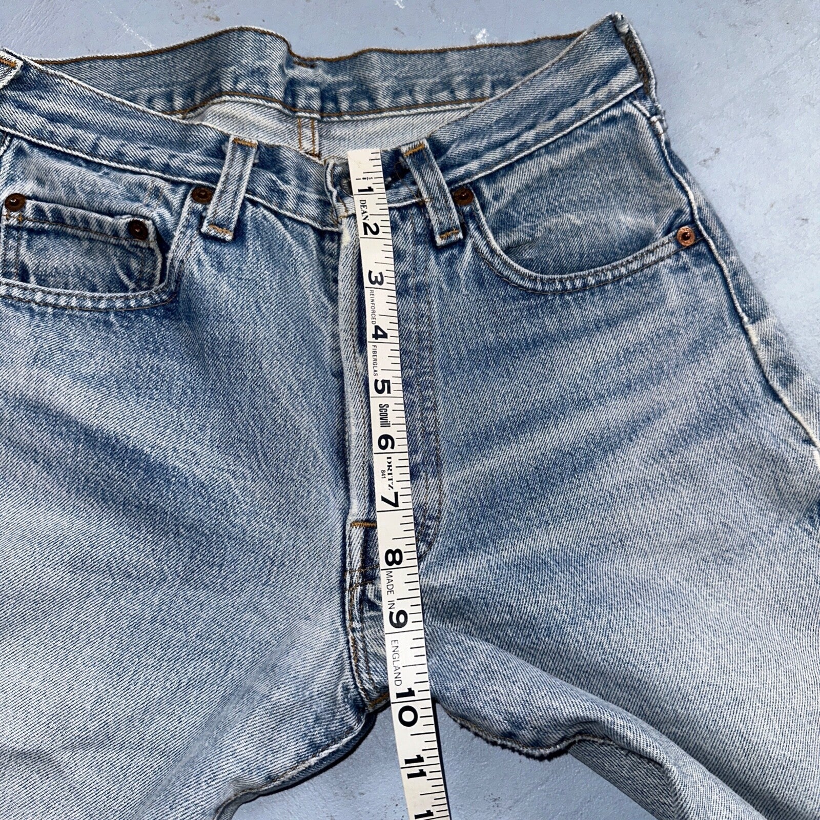 Levis 501 Vintage 80s Redline Selvedge USA XX Jeans Light Wash 28x36 Act 26x31