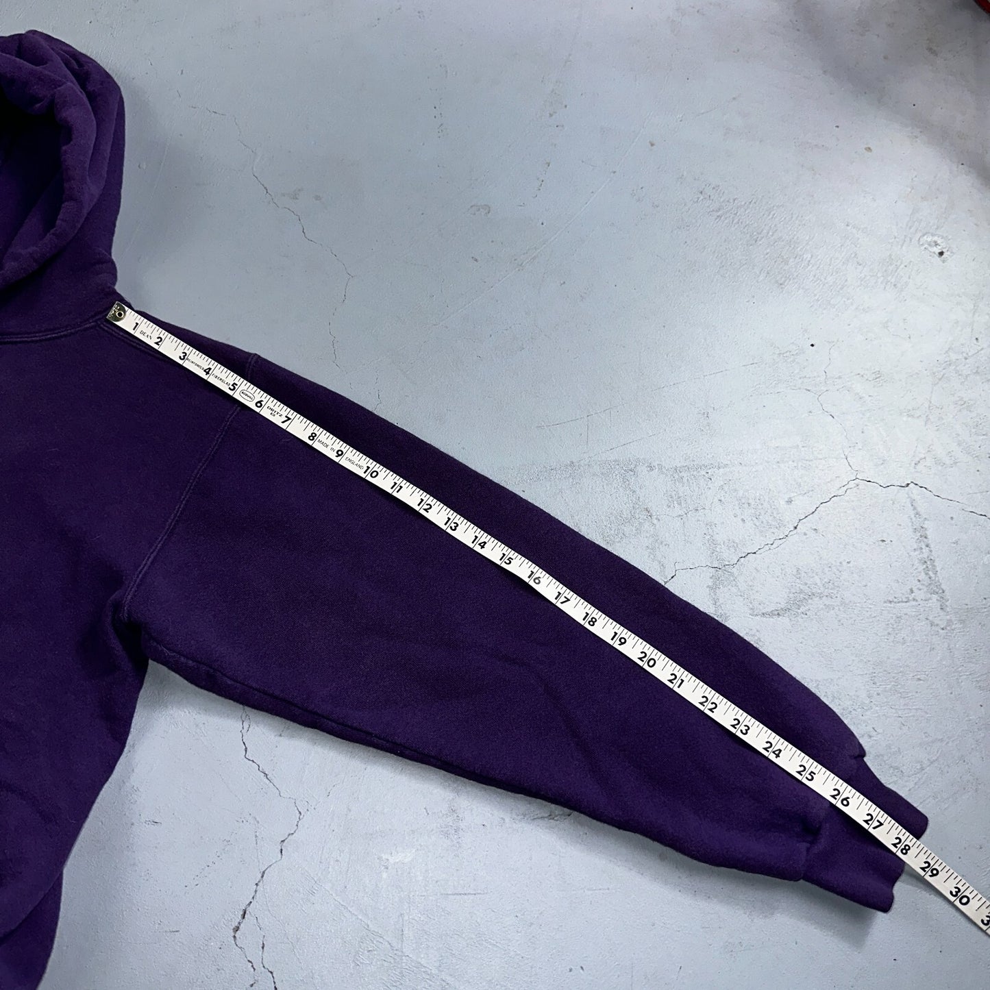 Vintage Pro Spirit Hoodie Adult M Purple Pullover Sweatshirt Made USA Mens 80s