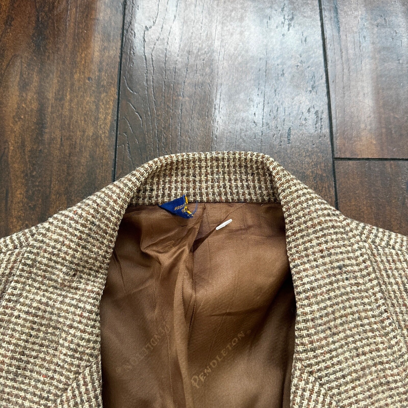 VTG 70s Pendelton Country Traditionals Plaid Single Breasted Blazer Mens Size 38