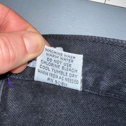 Anchor Blue Jeans Men’s 33x32 Black Original Relaxed Straight Leg Vintage Y2K