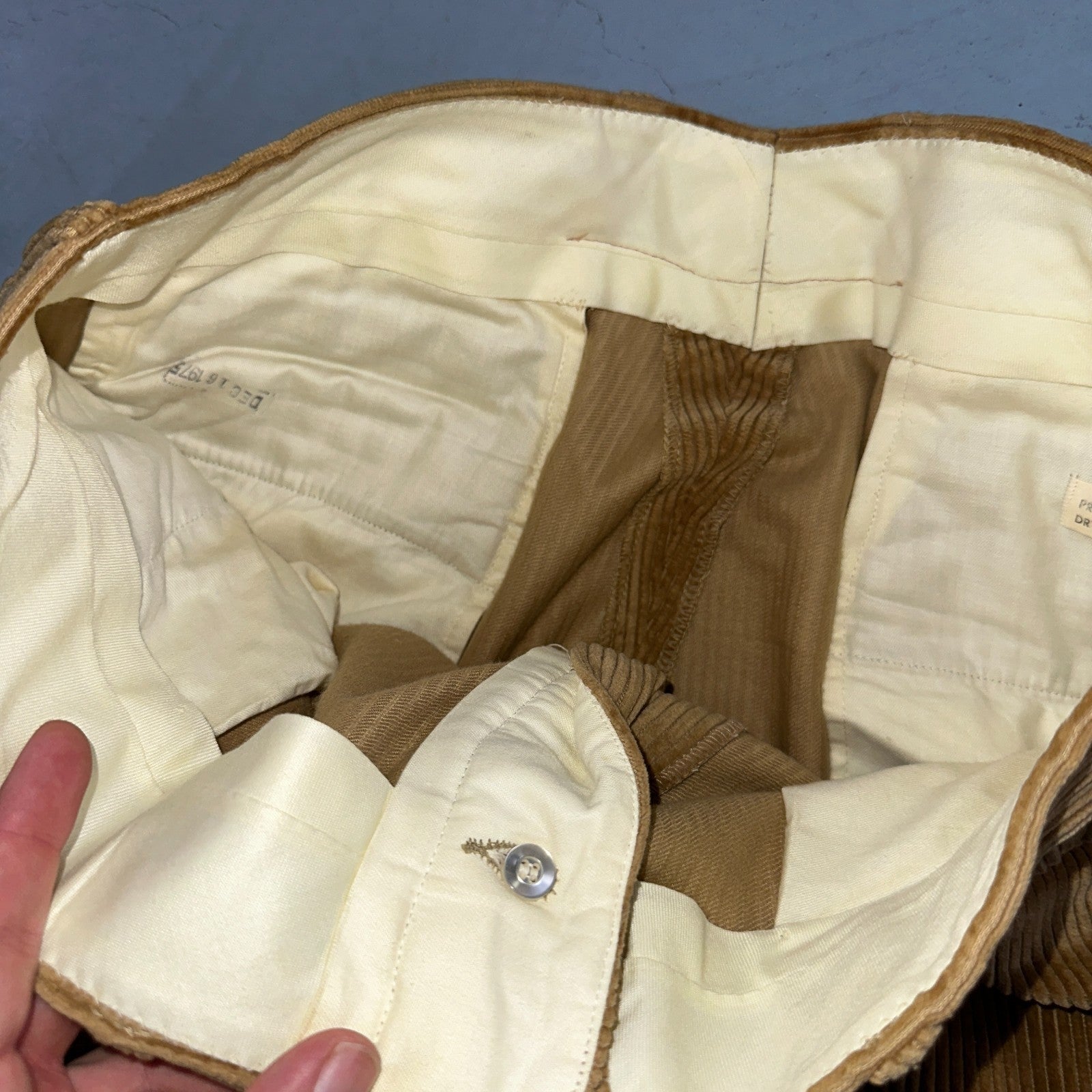 VTG Mens 2 PC Suit 40 Jacket Coat Pants Brown Rockabilly 60s 1960s Corduroy