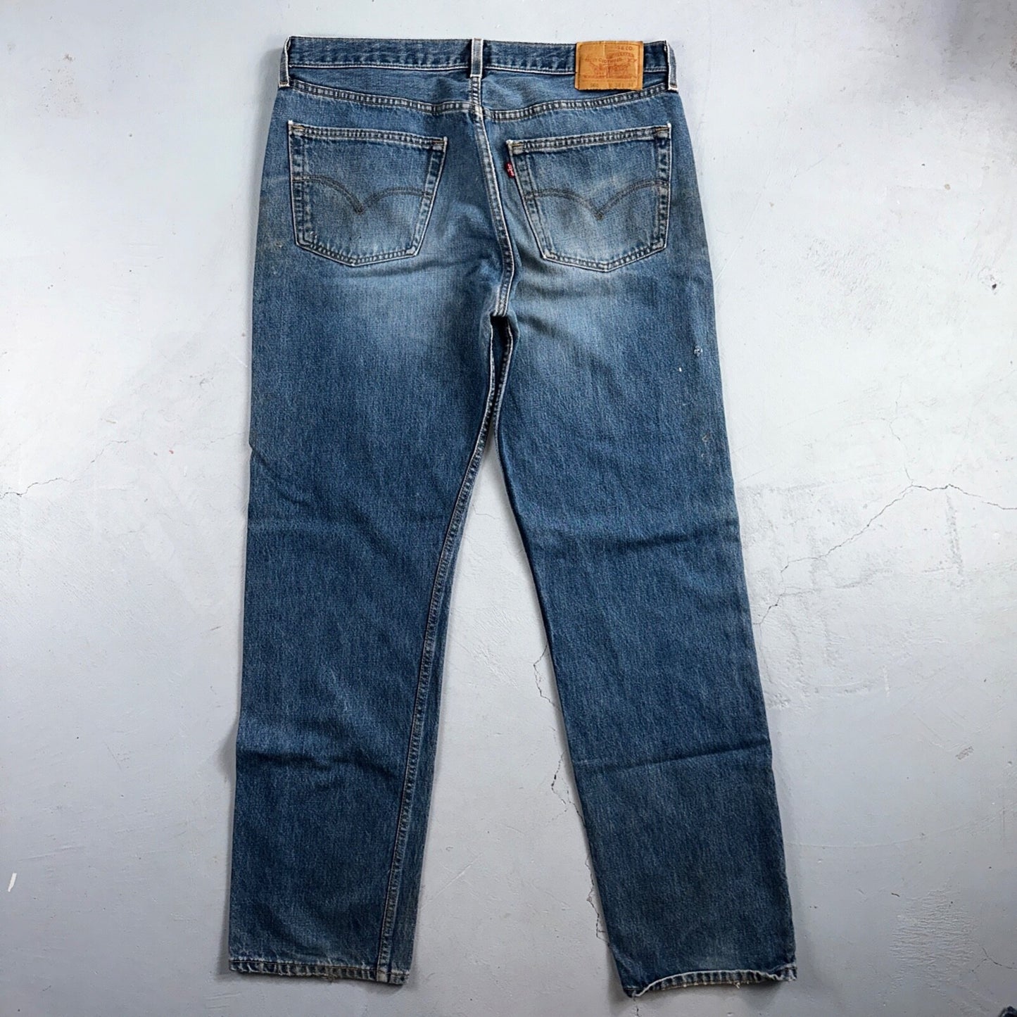 Levis 501 Vintage 90s USA XX Straight Leg Jeans Blue Light Wash 38x34 Act 36x32