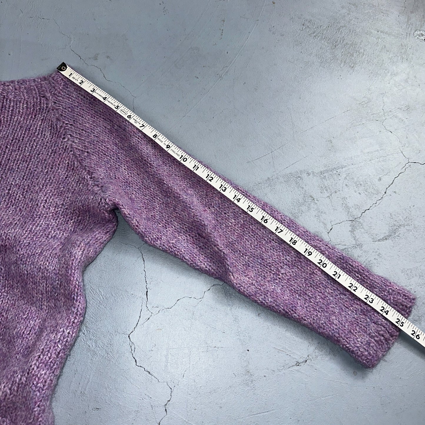 1970s VTG Sweater Cable Knit 70s 80s Purple Cute Warm Grandma Core Pull Over