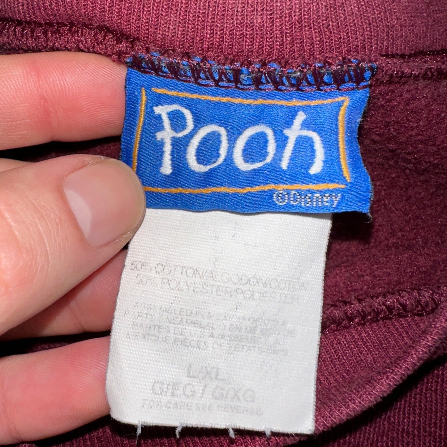 VTG 90s Disney Pooh Garden Full of Flowers Sweatshirt Tigger Eeyore Sz L/XL