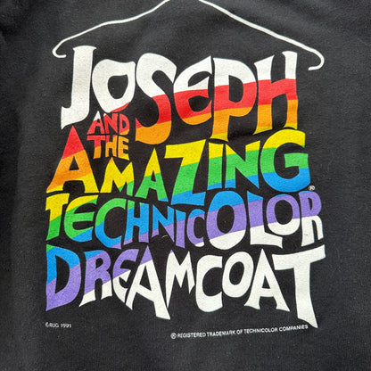 Black Vintage Sweatshirt Crewneck FOTL Rap Rainbow Print Music Joseph 90s XL