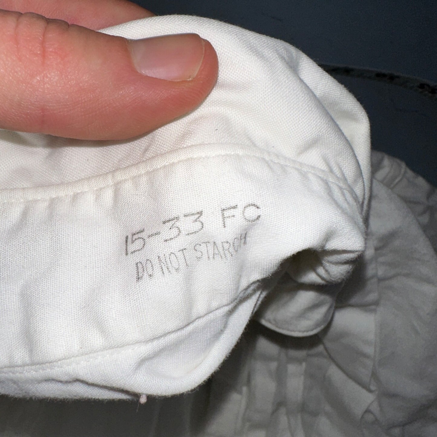 Vtg 1940s Arrow Mitoga Sanforized Formal Shirt 15 - 33 Tuxedo Dress White