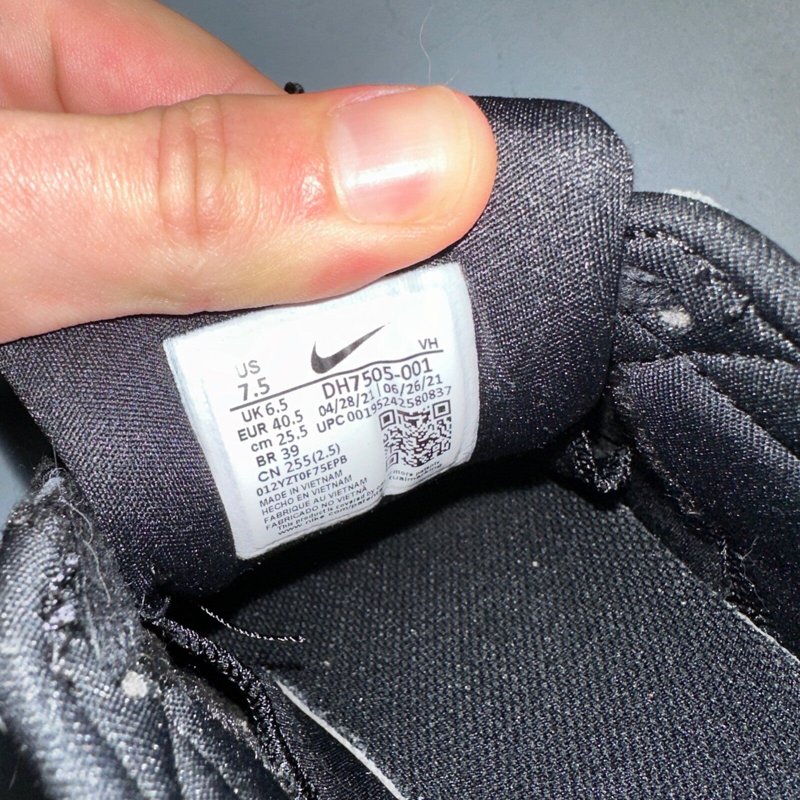 Nike SB Force 58 Premium Mens Size 7.5 DH7505-001 Black Casual Shoes Sneakers