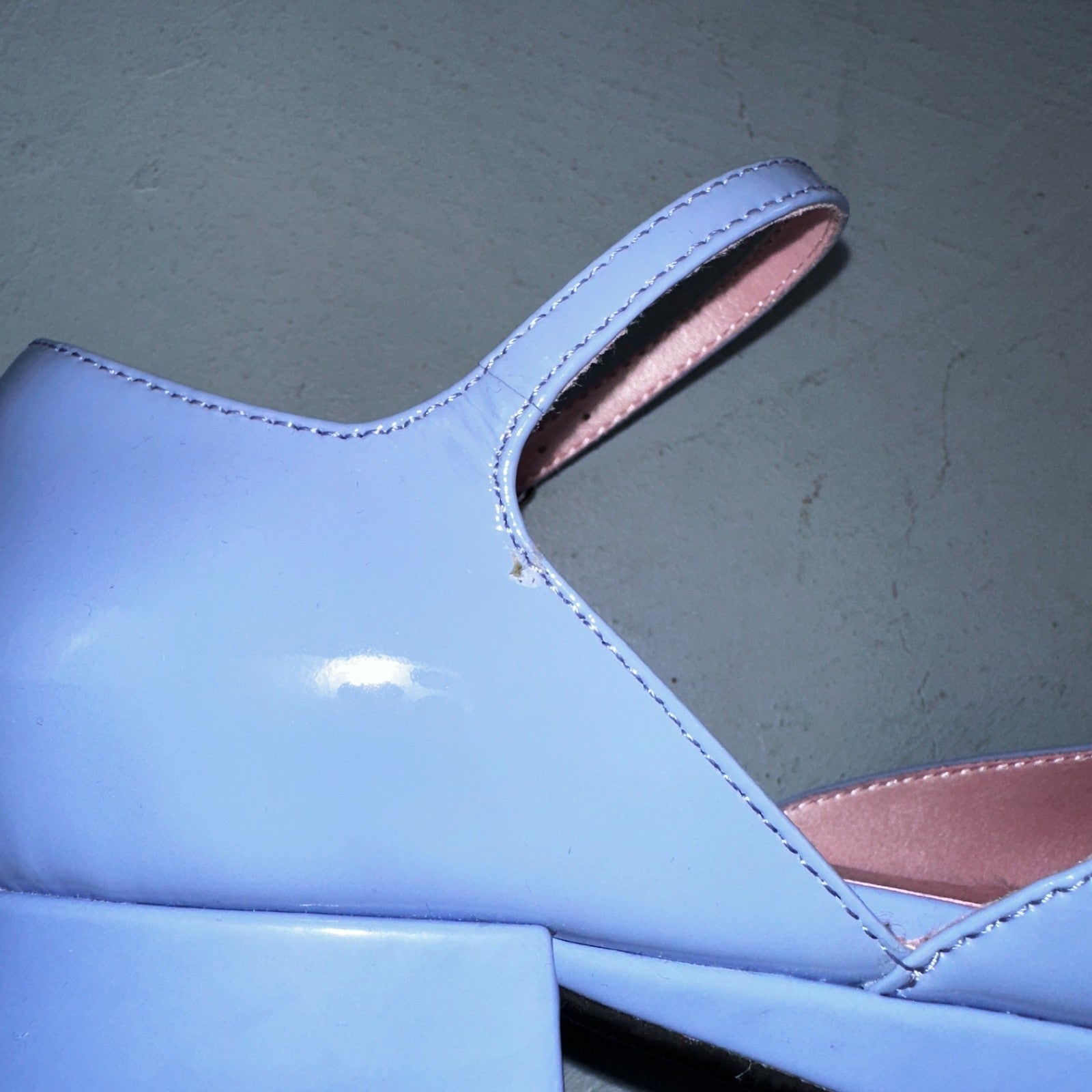 Jeffrey Campbell Ecolier Platform Pump Maddison Mary Jane Blue Platform Shoes