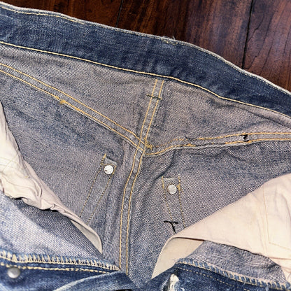 Levis 501 XX Big E True VTG 40s 50s Redline Selvedge Denim Jeans 1940s 25x26