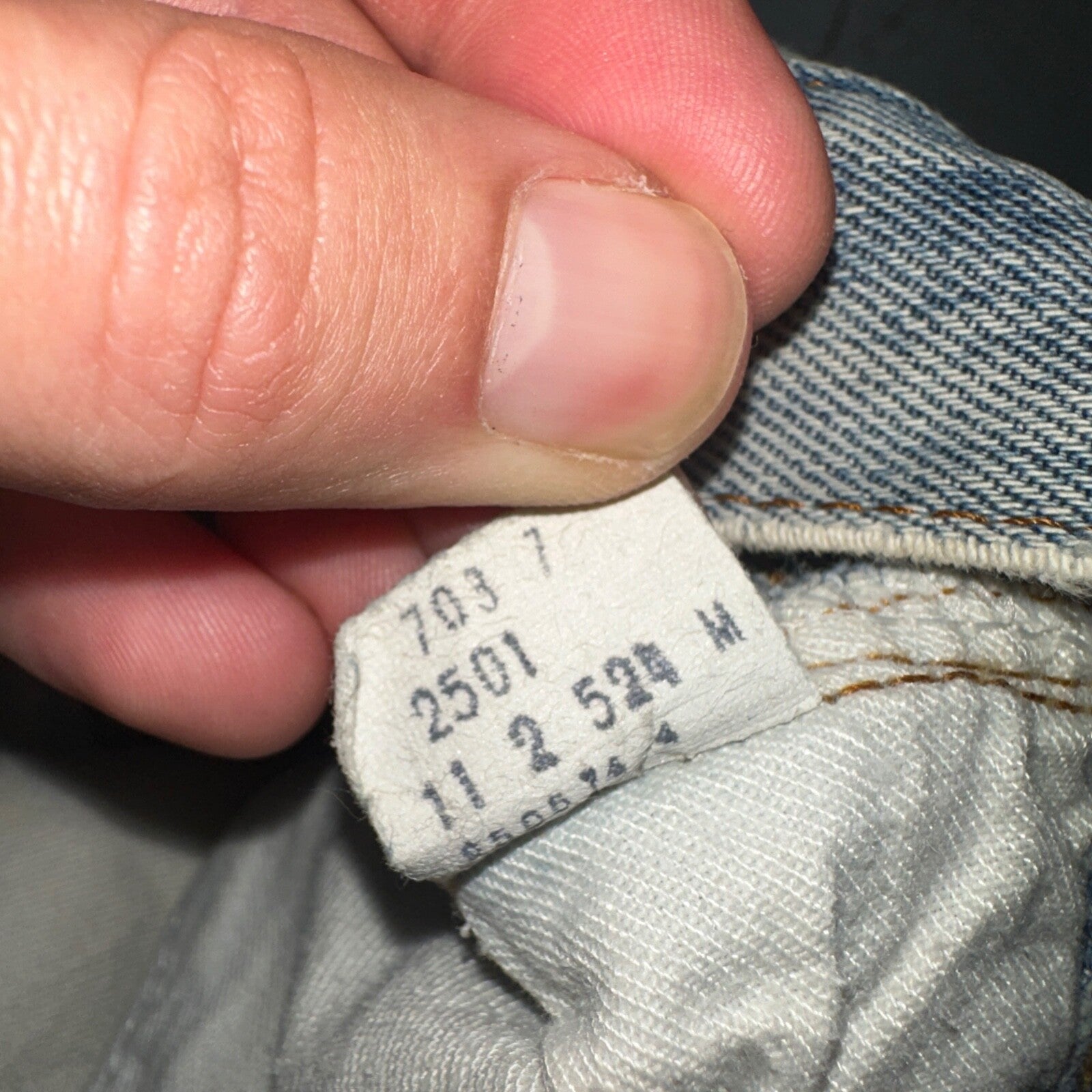 Levis 501 Vintage 80s Redline Selvedge USA XX Jeans Light Wash 34x40 Act 32x36