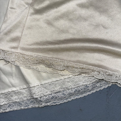 VTG Vanity Fair Lingerie Slip Dress Sleepwear Full Sweep Nightgown Lace Lot 2