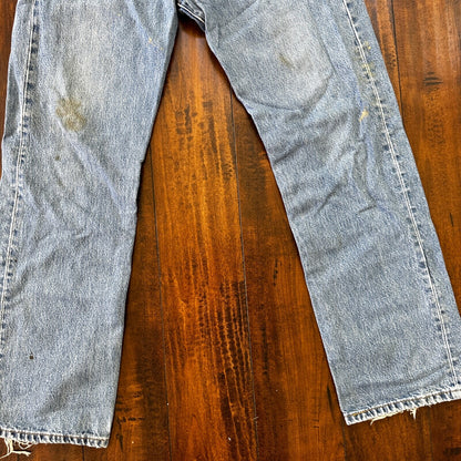 Levis 501 Vintage Y2K Straight Leg XX 2000s Jeans 34x32 Light Wash Act 32x30