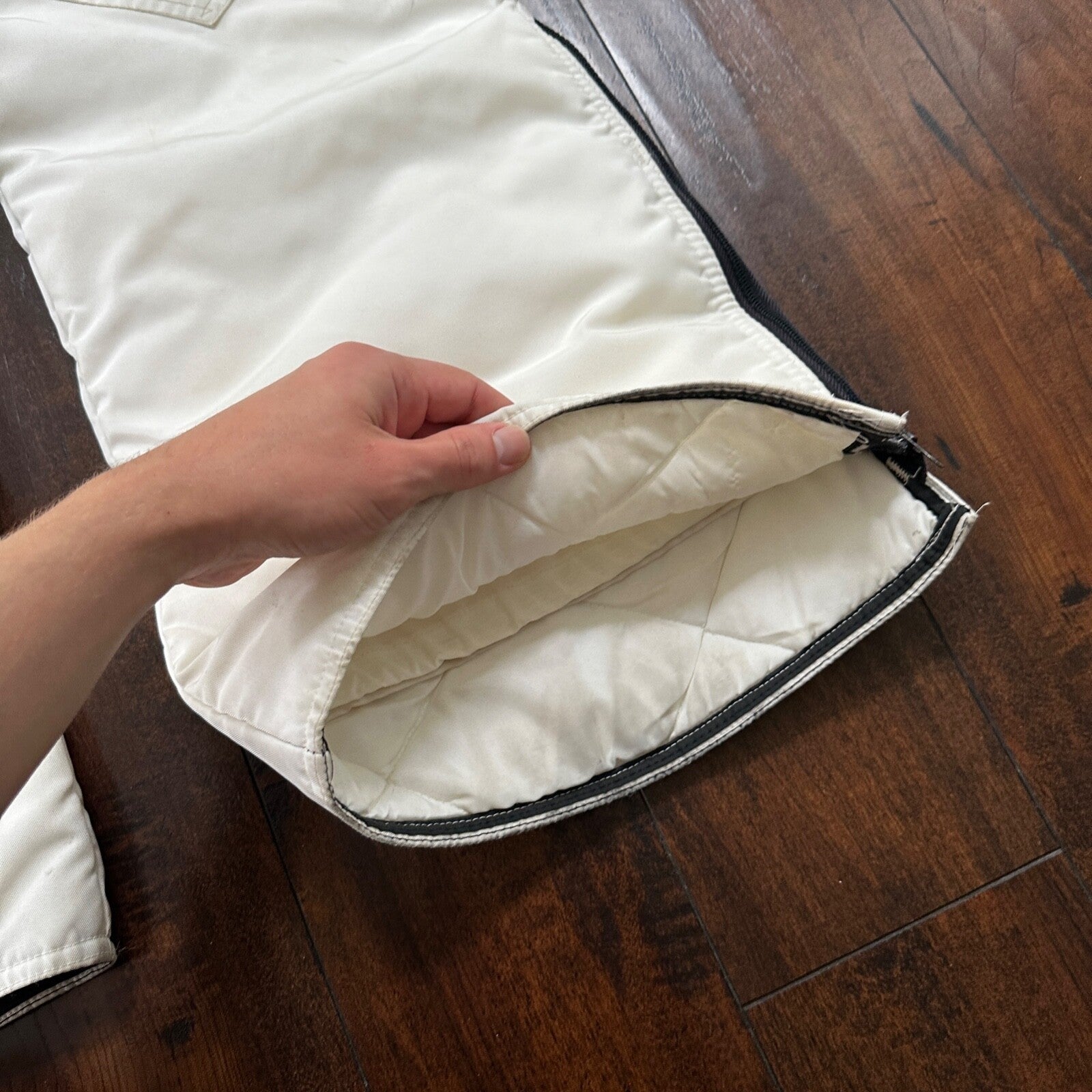 1960s Arcticwear Arctic Cat Bib Overalls Snow Suit Black Size L Vintage Zip Legs