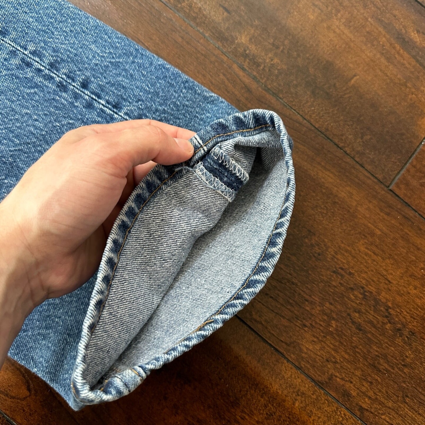 VTG 80s Levis 501 Button Fly 38x36 USA Tag Jeans Straight Wash Blue XX Act 34x31