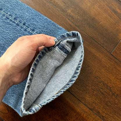 VTG 80s Levis 501 Button Fly 38x36 USA Tag Jeans Straight Wash Blue XX Act 34x31